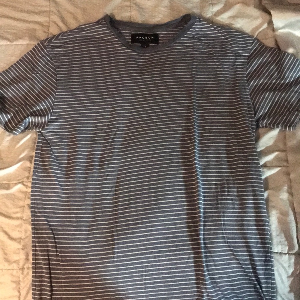 Pacsun blue and white stripped